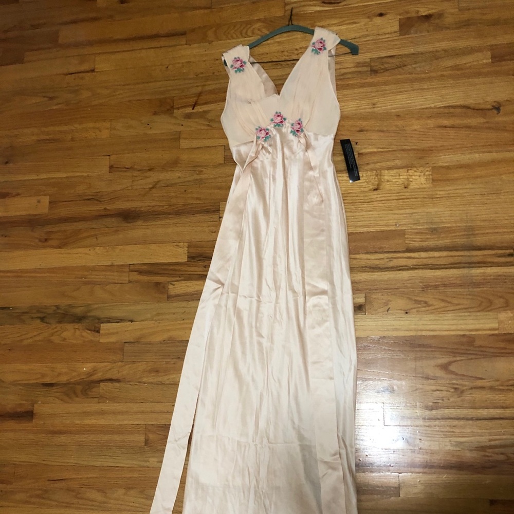Floor Length Satin Topshop Dress